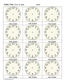 Draw the hands Worksheet Draw the hands Worksheet