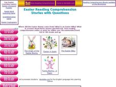 Easter Reading Comprehension Interactive Easter Reading Comprehension Interactive