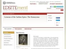 Lessons of the Indian Epics: The Ramayana Lesson Plan Lessons of the Indian Epics: The Ramayana Lesson Plan