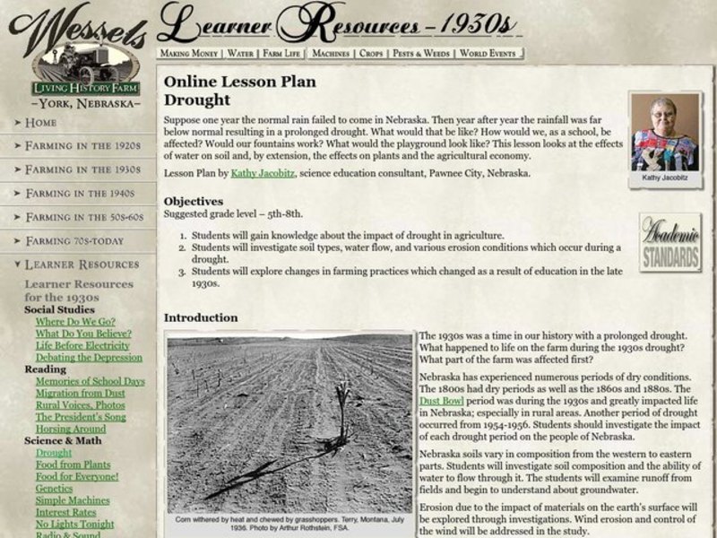Drought Lesson Plan Drought Lesson Plan