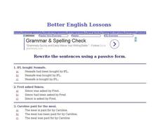 English Language Skills: Passive Voice Interactive English Language Skills: Passive Voice Interactive