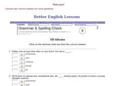 Better English Lessons: All Idioms Interactive Better English Lessons: All Idioms Interactive