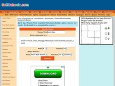 Earth Day Worksheet Earth Day Worksheet