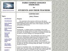 Earthquake! Lesson Plan Earthquake! Lesson Plan
