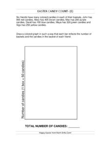Easter Candy Count Worksheet Easter Candy Count Worksheet
