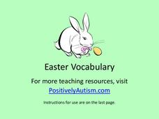 Easter Vocabulary Worksheet Easter Vocabulary Worksheet