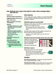 Giant Museum Lesson Plan Giant Museum Lesson Plan