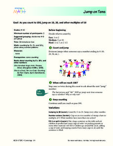 Jump on Tens Lesson Plan Jump on Tens Lesson Plan