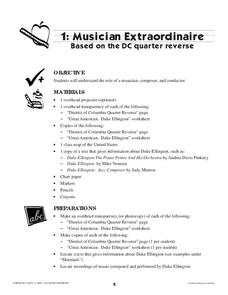 Musician Extraordinaire Based on the DC Quarter Reverse Lesson Plan Musician Extraordinaire Based on the DC Quarter Reverse Lesson Plan