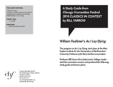 William Faulkner's As I Lay Dying Lesson Plan William Faulkner's As I Lay Dying Lesson Plan
