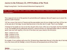 Bridge-Crossing Puzzle Worksheet Bridge-Crossing Puzzle Worksheet