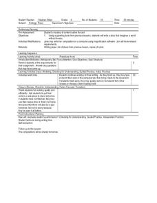 Ecology: Trees Lesson Plan Ecology: Trees Lesson Plan