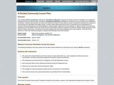 A Divided Community Lesson Plan A Divided Community Lesson Plan