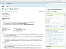Ecosystem Organization Lesson Plan Ecosystem Organization Lesson Plan