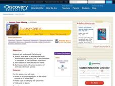 Ecosystems Lesson Plan Ecosystems Lesson Plan