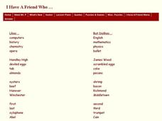 Looking For Patterns of Likes and Dislikes Interactive Looking For Patterns of Likes and Dislikes Interactive