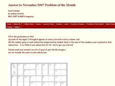 Sum Problem Worksheet Sum Problem Worksheet