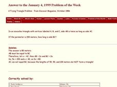 A Trying Triangle Problem Interactive A Trying Triangle Problem Interactive