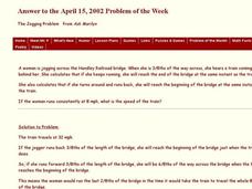 The Jogging Problem Worksheet The Jogging Problem Worksheet