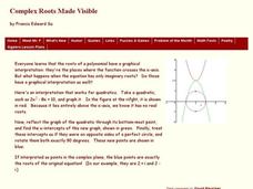 Complex Roots Made Visible Worksheet Complex Roots Made Visible Worksheet