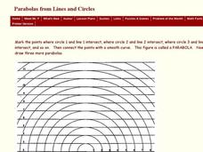 Drawing Three Parabolas from Lines and Circles Worksheet Drawing Three Parabolas from Lines and Circles Worksheet