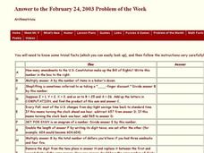 Arithmetrivia Worksheet Arithmetrivia Worksheet