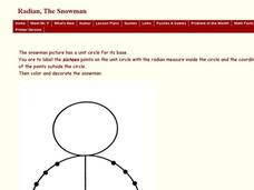 Radian, The Snowman Worksheet Radian, The Snowman Worksheet