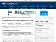 English as a National Foreign Language in India Interactive English as a National Foreign Language in India Interactive