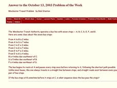 Winchester Transit Problem Worksheet Winchester Transit Problem Worksheet