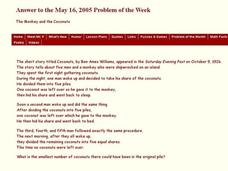 The Monkey and the Coconuts Lesson Plan The Monkey and the Coconuts Lesson Plan