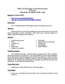 Effect Of Technology on the Environment Lesson Plan Effect Of Technology on the Environment Lesson Plan