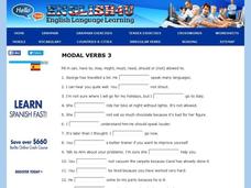 Modal Verbs 3 Interactive Modal Verbs 3 Interactive