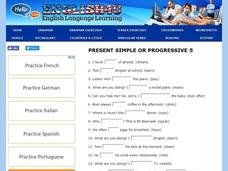 Present Simple or Progressive 7 Interactive Present Simple or Progressive 7 Interactive