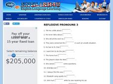 Reflexive Pronouns 3 Interactive Reflexive Pronouns 3 Interactive