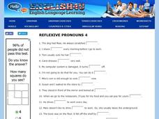 Reflexive Pronouns 4 Interactive Reflexive Pronouns 4 Interactive