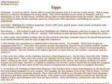 Eggs Lesson Plan Eggs Lesson Plan