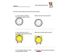 Elapsed Time Worksheet Elapsed Time Worksheet