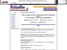Elapsed Time Lesson Plan Elapsed Time Lesson Plan