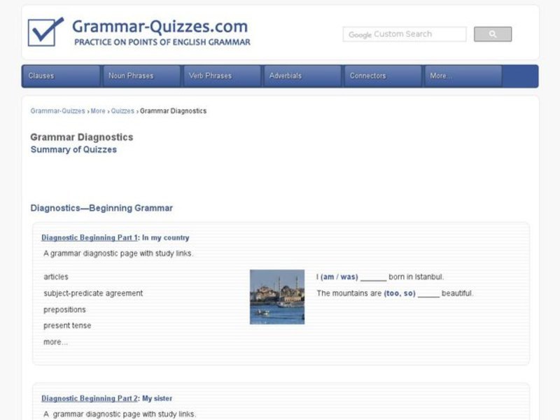 Beginning & Intermediate Grammar Diagnostic Pages Interactive Beginning & Intermediate Grammar Diagnostic Pages Interactive