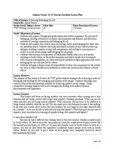 Achieving Belonging for All Lesson Plan Achieving Belonging for All Lesson Plan