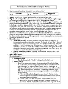 Interpersonal Nonviolence: Using MLK to Teach Conflict Resolution Lesson Plan Interpersonal Nonviolence: Using MLK to Teach Conflict Resolution Lesson Plan