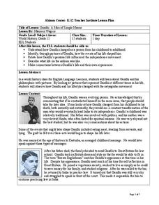 Gandhi: A Man of Simple Means Lesson Plan Gandhi: A Man of Simple Means Lesson Plan