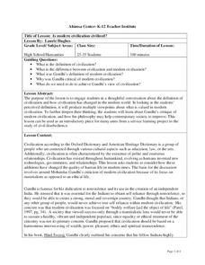 Is Modern Civilization Civilized? Lesson Plan Is Modern Civilization Civilized? Lesson Plan