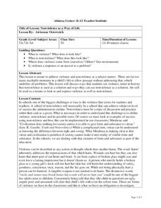 Nonviolence as a Way of Life Lesson Plan Nonviolence as a Way of Life Lesson Plan