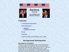 Elections Lesson Plan Elections Lesson Plan