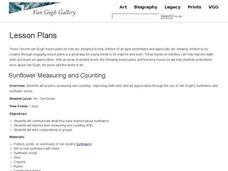 Sunflower Measuring and Counting Lesson Plan Sunflower Measuring and Counting Lesson Plan