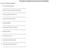 The Subject and Object Pronoun Interactive The Subject and Object Pronoun Interactive