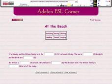 At The Beach Listening Comprehension Interactive At The Beach Listening Comprehension Interactive