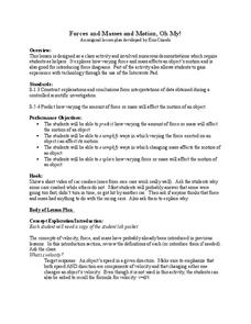 Forces and Masses and Motion, Oh My! Lesson Plan Forces and Masses and Motion, Oh My! Lesson Plan