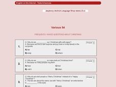 Fill-In Sentences About Christmas--Various 54 Interactive Fill-In Sentences About Christmas--Various 54 Interactive